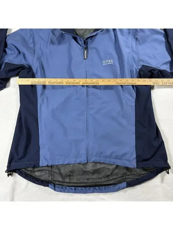 Cycling Windbreaker Jacket Gore Bike Wear XXL Fits Like X Blue Waterproof - Picture 7 of 12